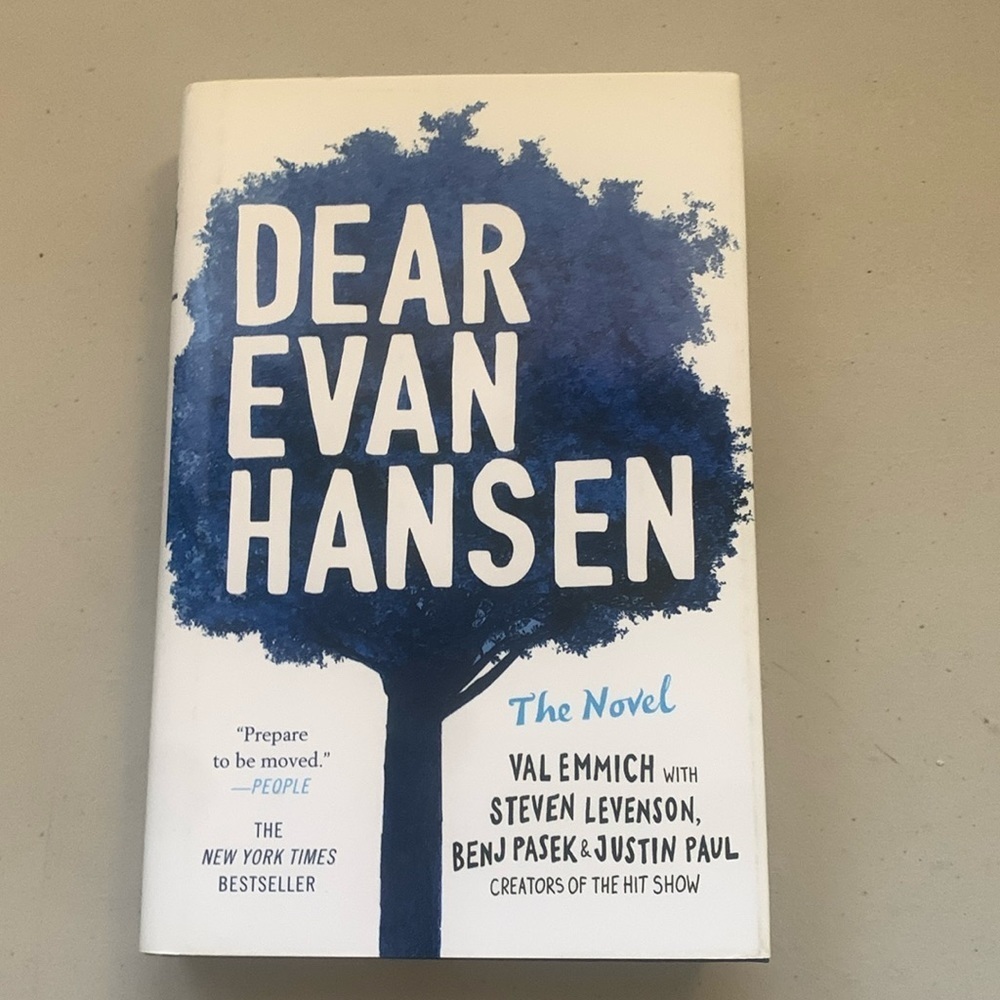Dear Evan Hansen The Novel Hardcover Book